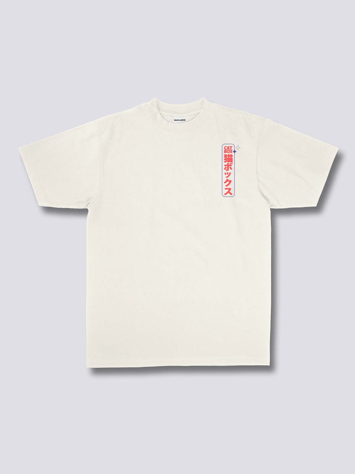CAT BOX 猫のバックプリントTシャツ