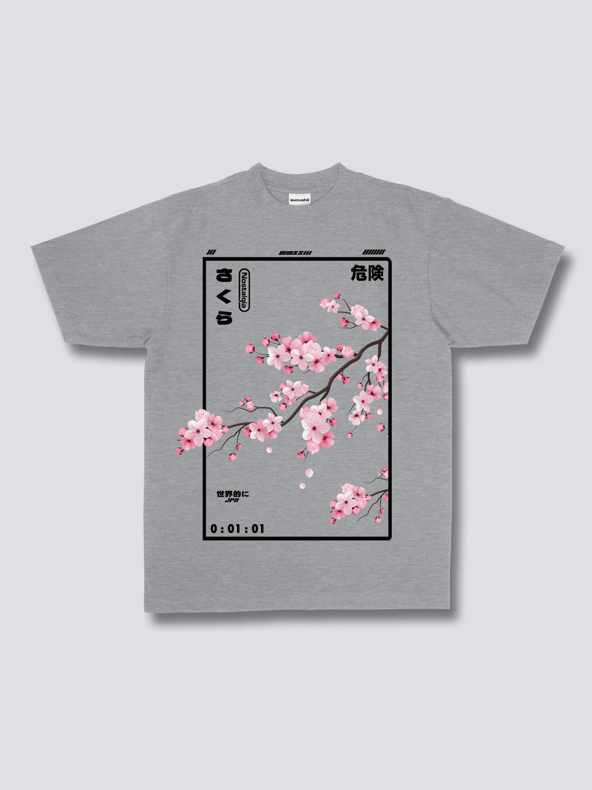 CHERRY BLOSSOM 桜のフロントプリントTシャツ
