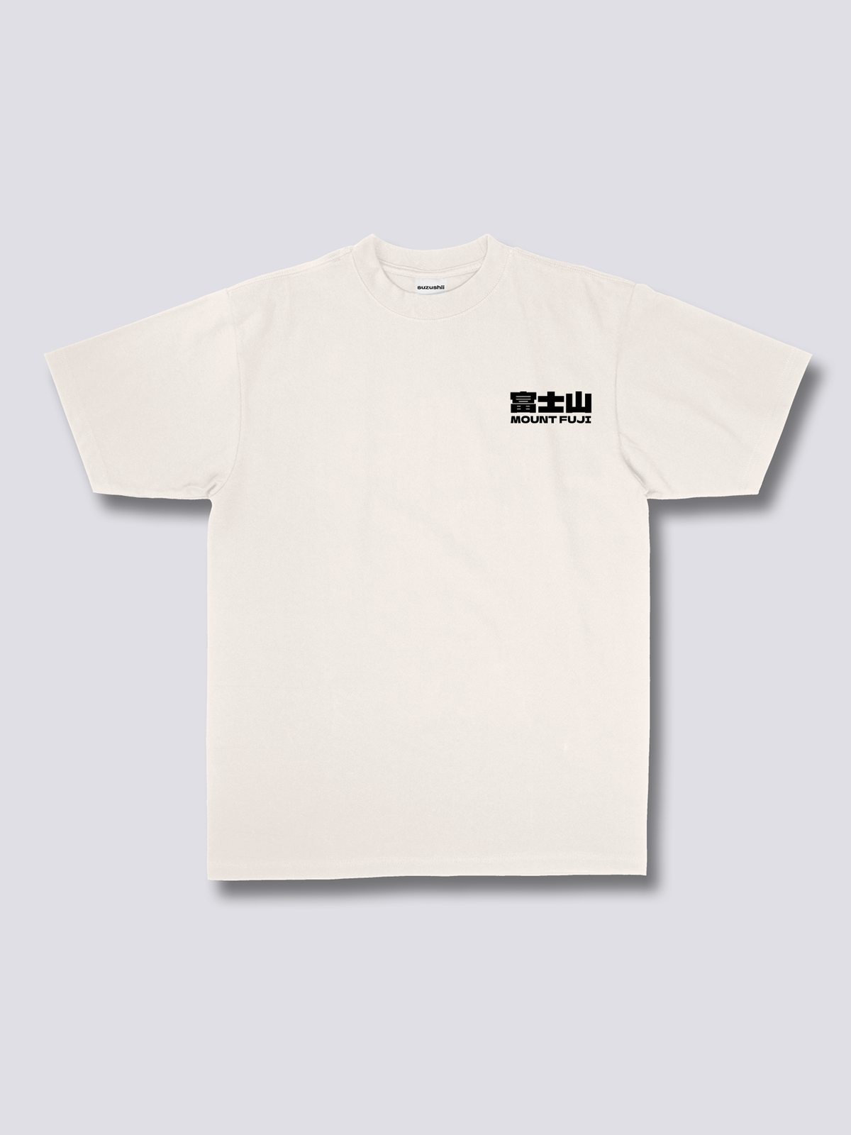 FUJI MART 富士山とコンビニのバックプリントTシャツ