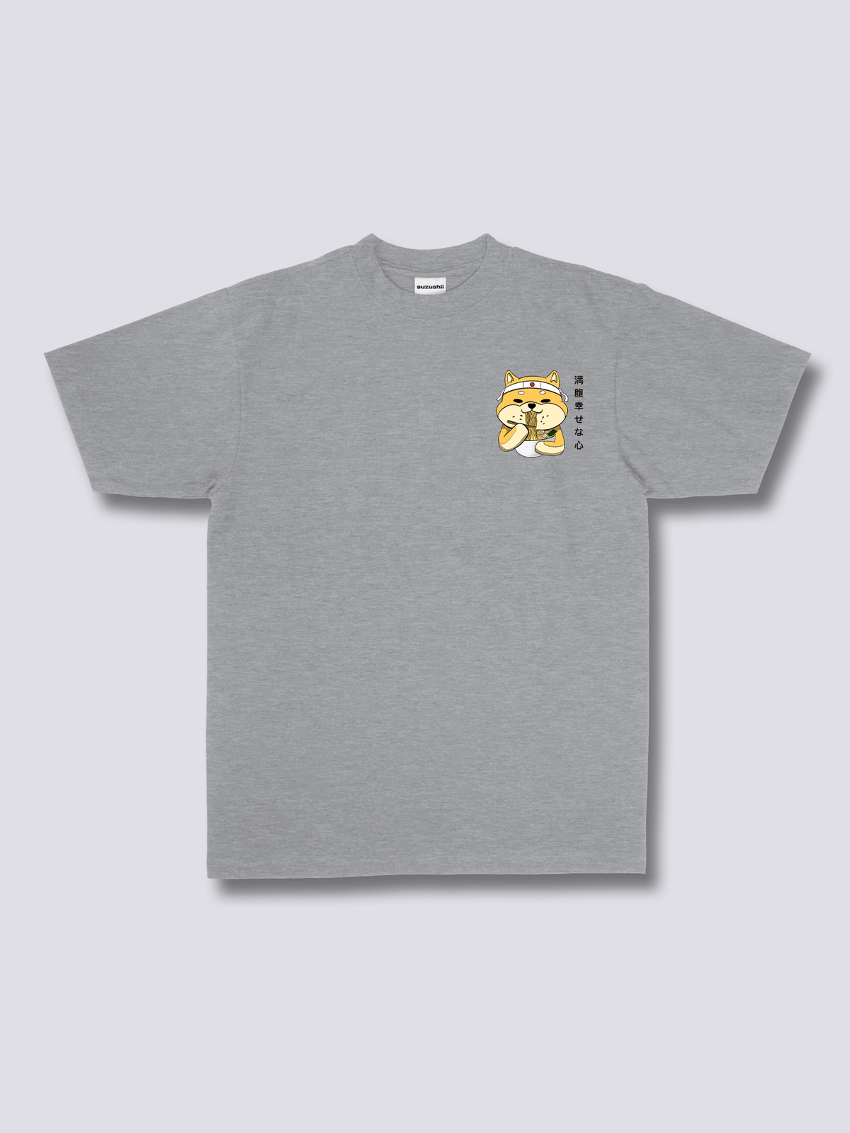 RAMEN SHIBA 柴犬とラーメンのバックプリントTシャツ