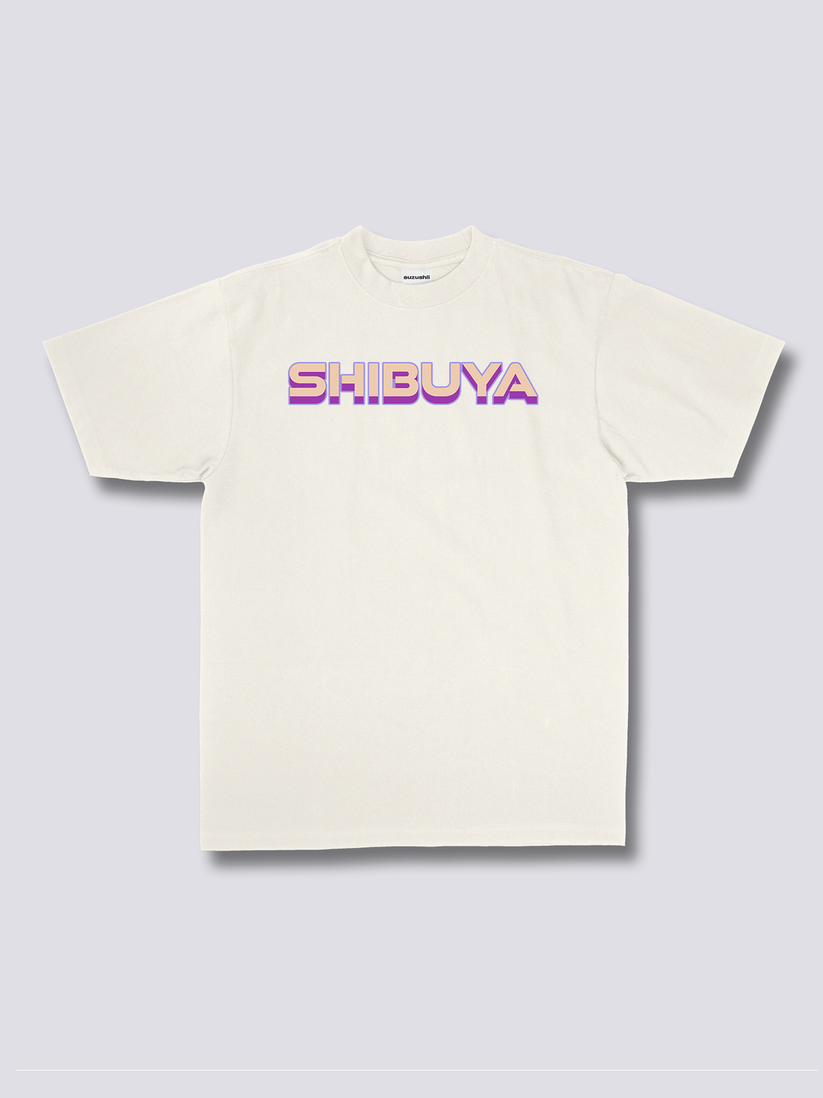 SHIBUYA 渋谷の夜のバックプリントTシャツ