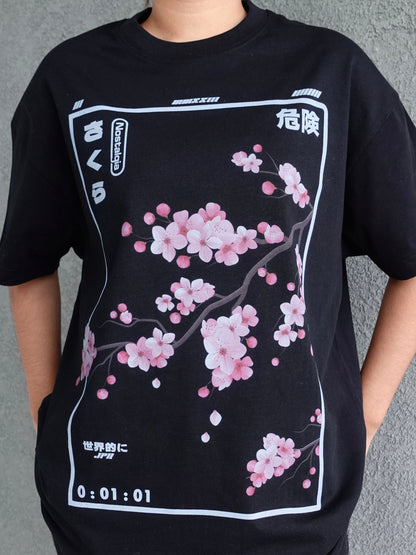 CHERRY BLOSSOM 桜のフロントプリントTシャツ
