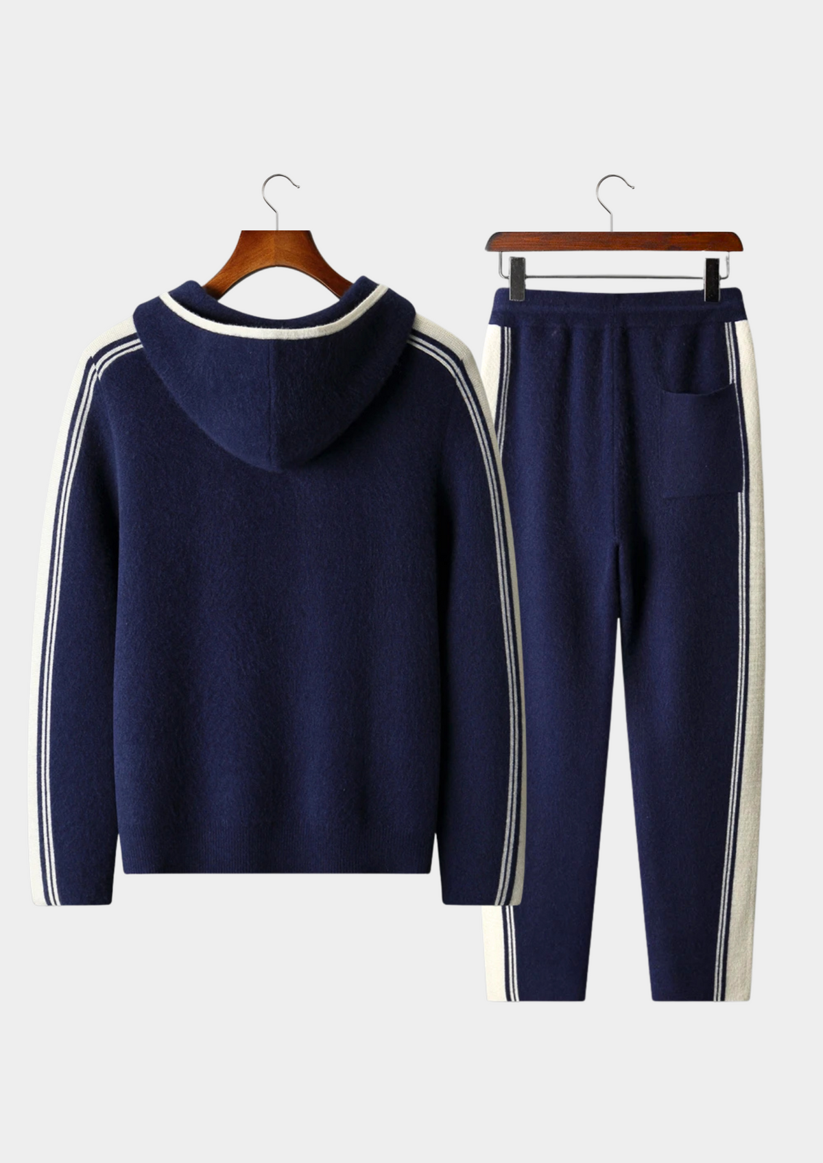 REI メリノウール混ニットのセットアップ（ネイビー）