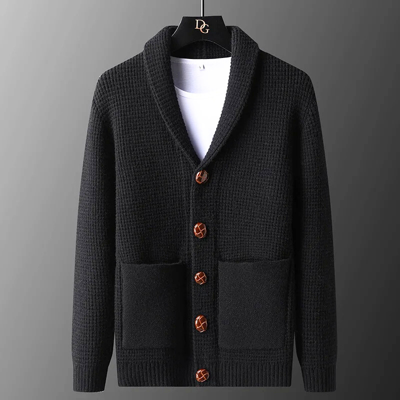 WEXFORD ショールカラーのニットカーディガン