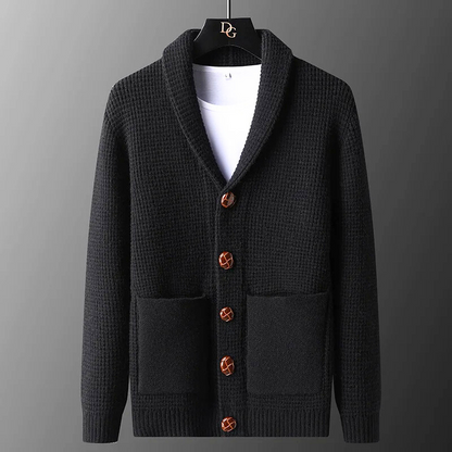 WEXFORD ショールカラーのニットカーディガン