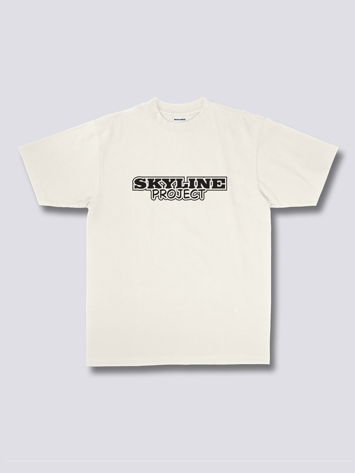 SKYLINE PROJECT スポーツカーのバックプリントTシャツ