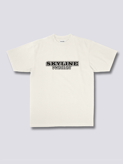 SKYLINE PROJECT スポーツカーのバックプリントTシャツ