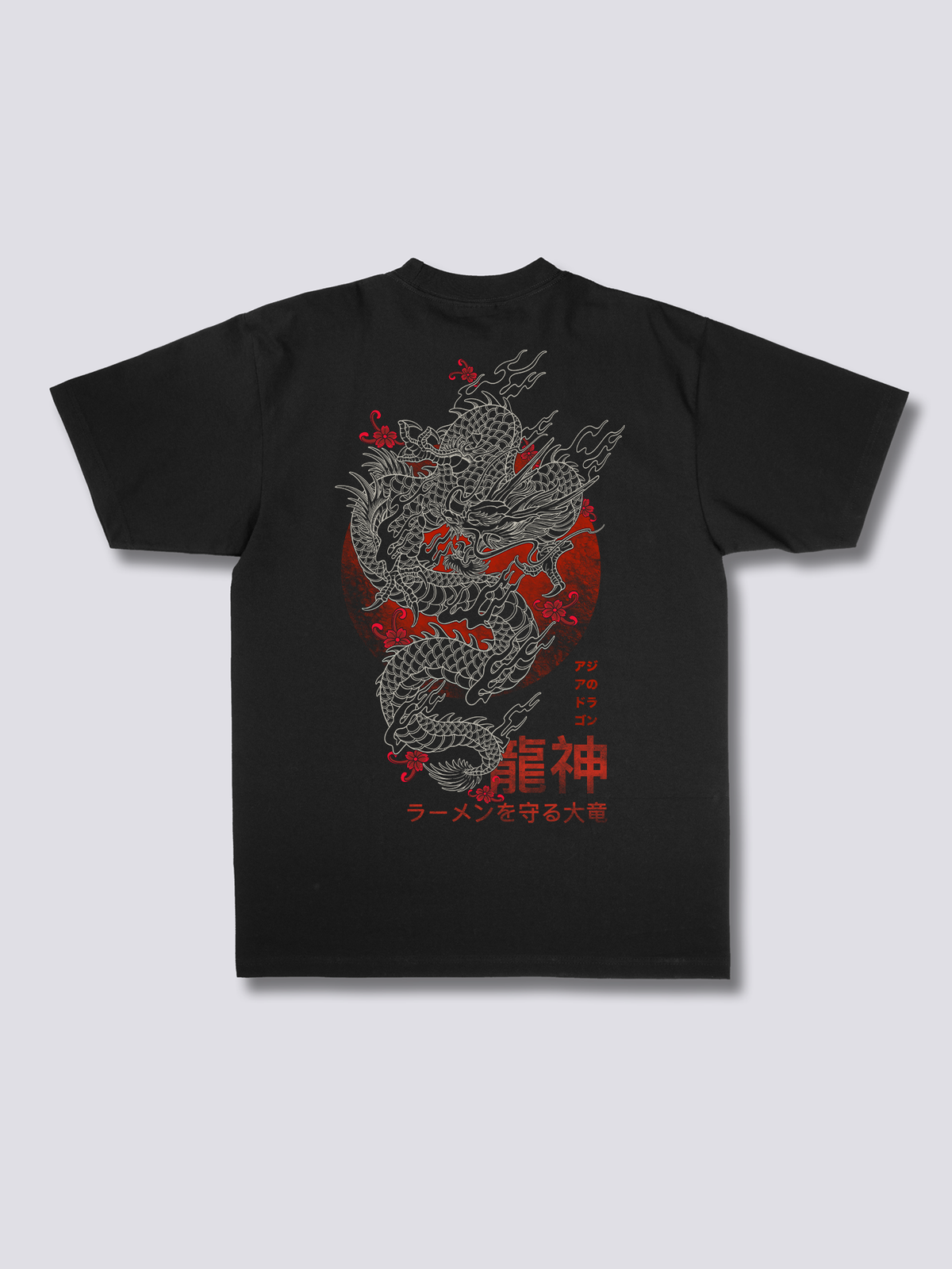 ASIAN DRAGON 龍のバックプリントTシャツ