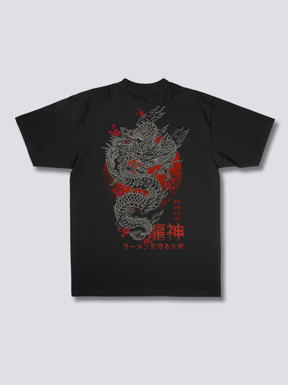 ASIAN DRAGON 龍のバックプリントTシャツ