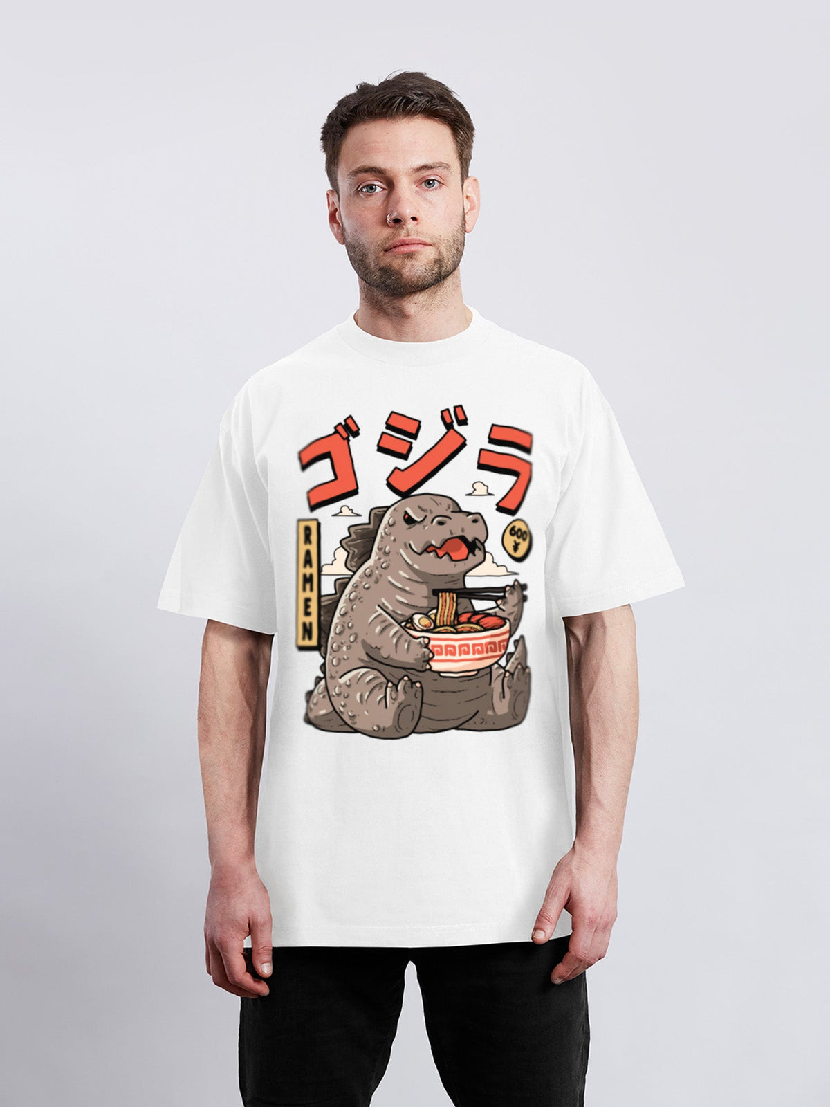 BABYZILLA 怪獣のフロントプリントTシャツ