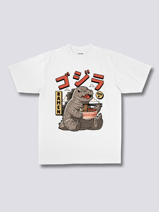 BABYZILLA 怪獣のフロントプリントTシャツ