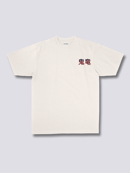 BURNING DRAGON 炎の龍のバックプリントTシャツ