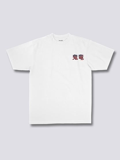 BURNING DRAGON 炎の龍のバックプリントTシャツ
