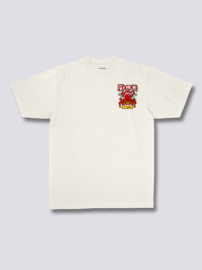 CHEF OCTOPUS タコシェフのバックプリントTシャツ