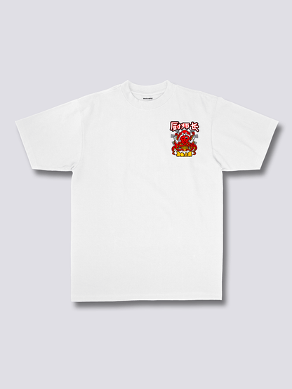 CHEF OCTOPUS タコシェフのバックプリントTシャツ