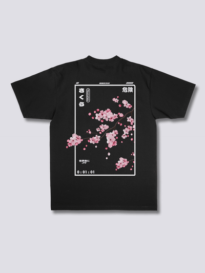 CHERRY BLOSSOM 桜のバックプリントTシャツ