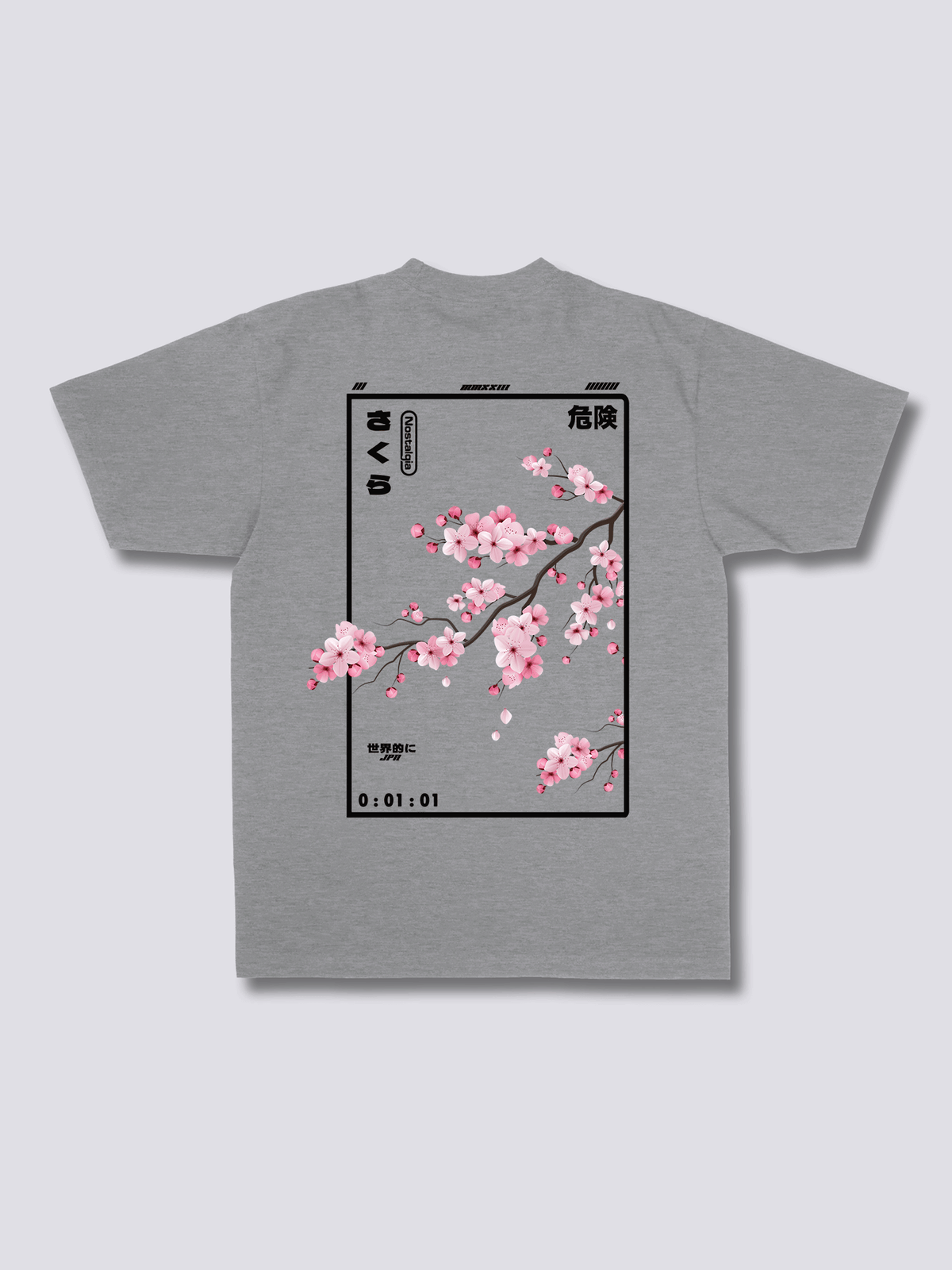 CHERRY BLOSSOM 桜のバックプリントTシャツ