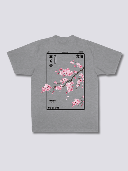 CHERRY BLOSSOM 桜のバックプリントTシャツ