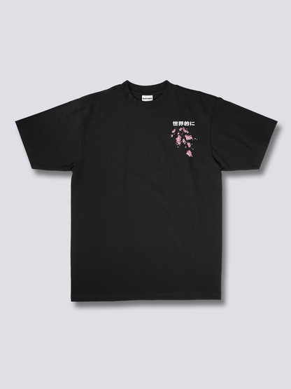 CHERRY BLOSSOM 桜のバックプリントTシャツ