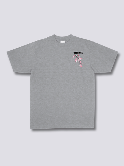 CHERRY BLOSSOM 桜のバックプリントTシャツ