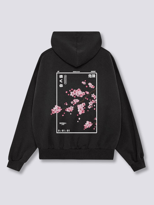 CHERRY BLOSSOM 桜のバックプリントパーカー