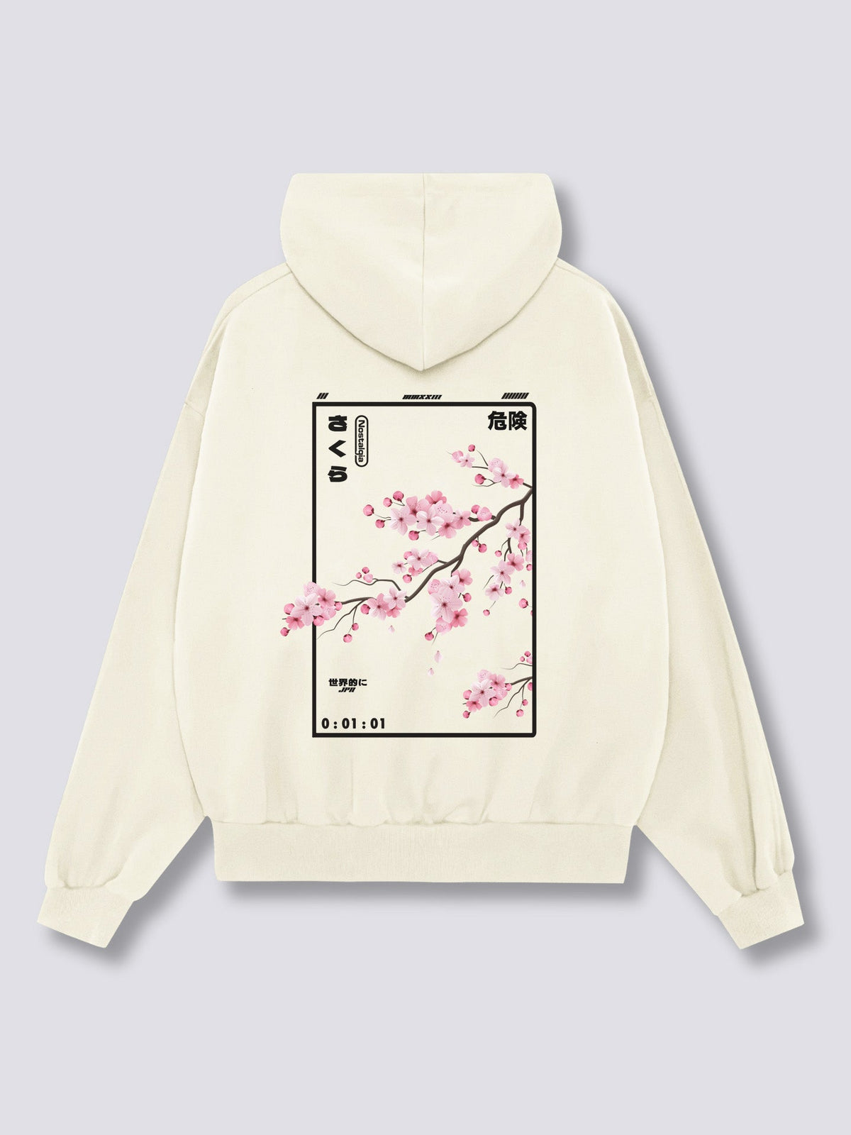 CHERRY BLOSSOM 桜のバックプリントパーカー