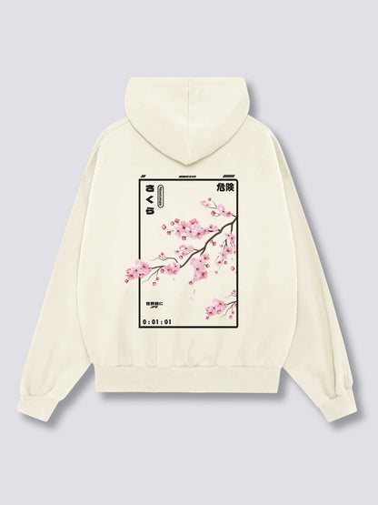 CHERRY BLOSSOM 桜のバックプリントパーカー