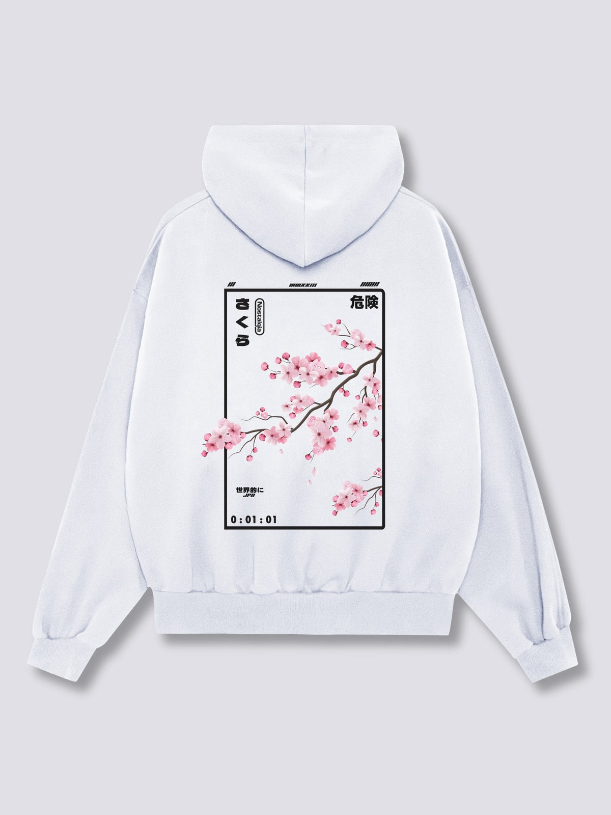 CHERRY BLOSSOM 桜のバックプリントパーカー