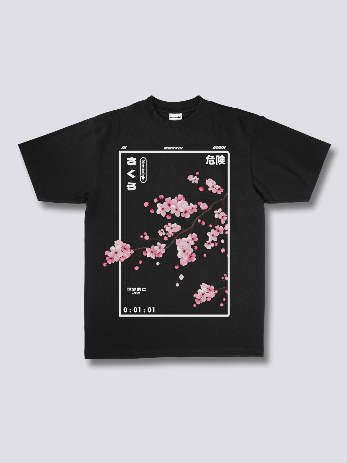 CHERRY BLOSSOM 桜のフロントプリントTシャツ
