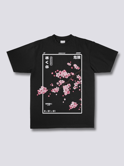 CHERRY BLOSSOM 桜のフロントプリントTシャツ