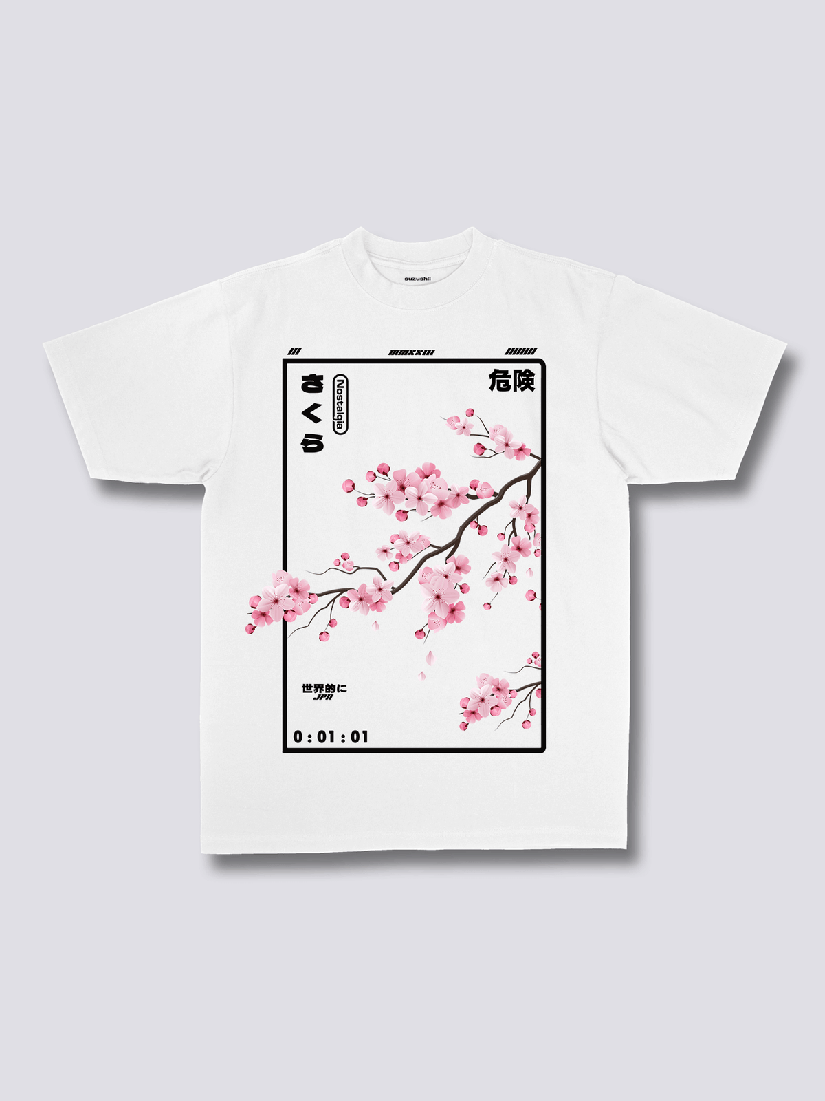 CHERRY BLOSSOM 桜のフロントプリントTシャツ