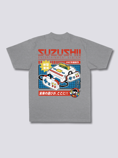 CLASSIC CONSOLE レトロゲーム機のバックプリントTシャツ