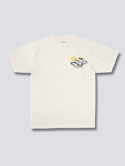 CLASSIC CONSOLE レトロゲーム機のバックプリントTシャツ