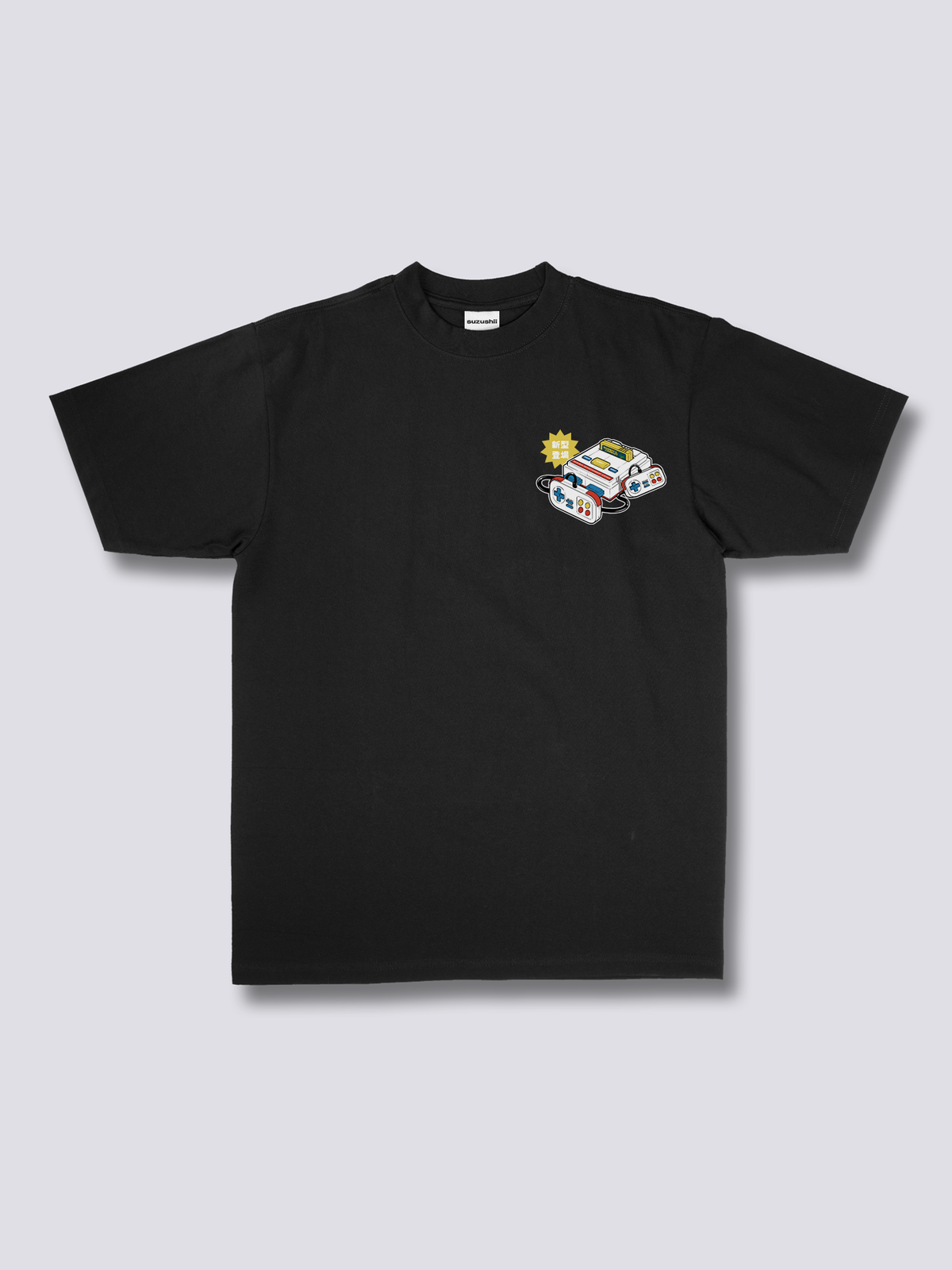 CLASSIC CONSOLE レトロゲーム機のバックプリントTシャツ