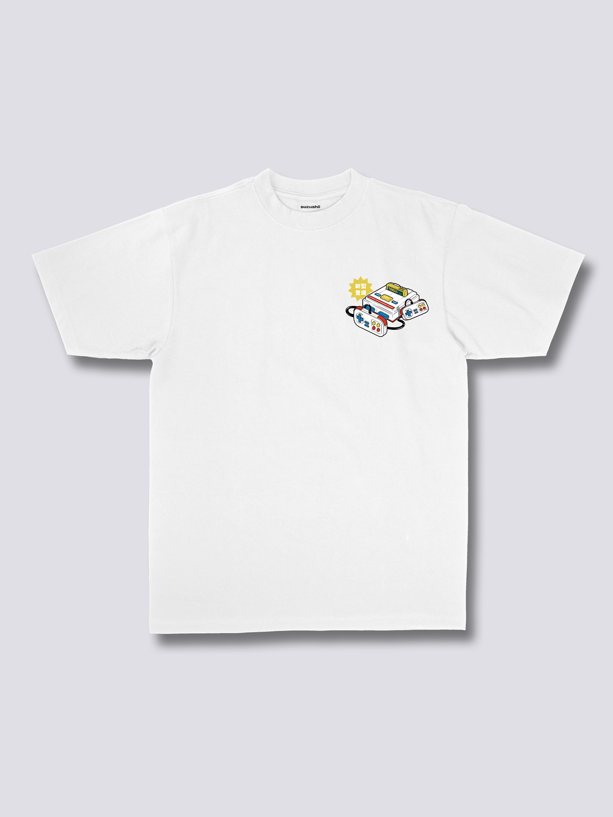 CLASSIC CONSOLE レトロゲーム機のバックプリントTシャツ