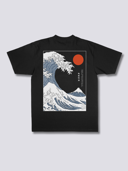 CRASHING WAVES 荒波のバックプリントTシャツ