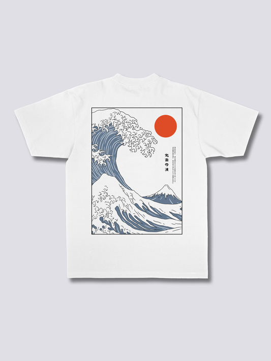 CRASHING WAVES 荒波のバックプリントTシャツ