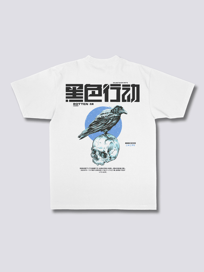DARK CROW カラスのバックプリントTシャツ