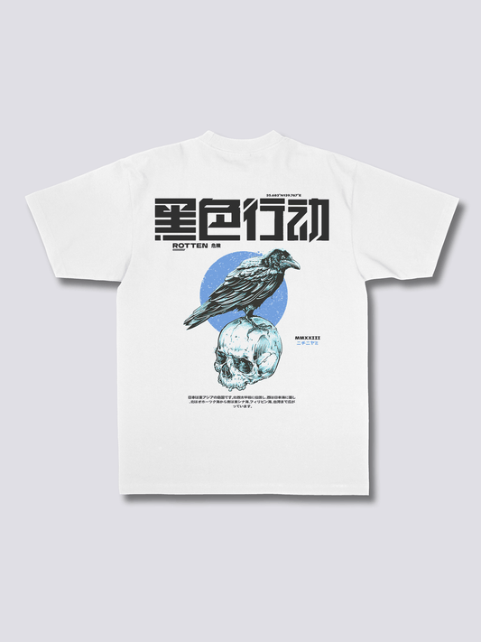 DARK CROW カラスのバックプリントTシャツ