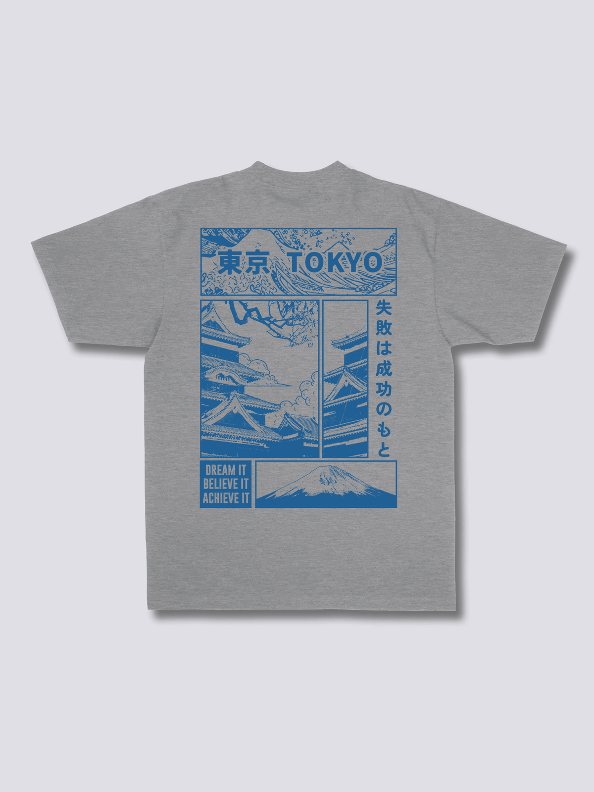 DREAM TOKYO 東京の街並みのバックプリントTシャツ