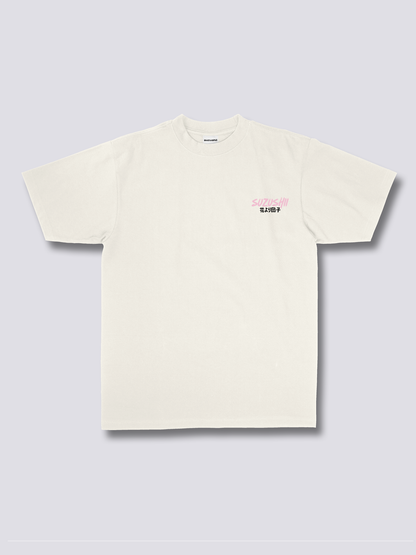 FALLEN KATANA 刀と桜のバックプリントTシャツ