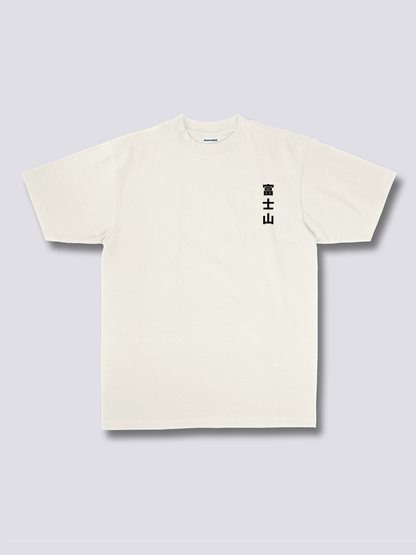 FUJI BLOSSOM 富士山と桜のバックプリントTシャツ