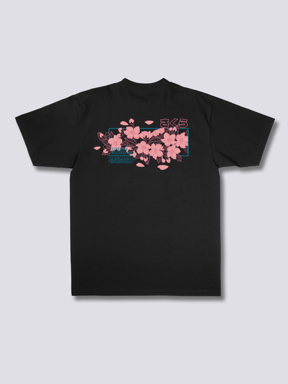 HAZAKURA 葉桜のバックプリントTシャツ