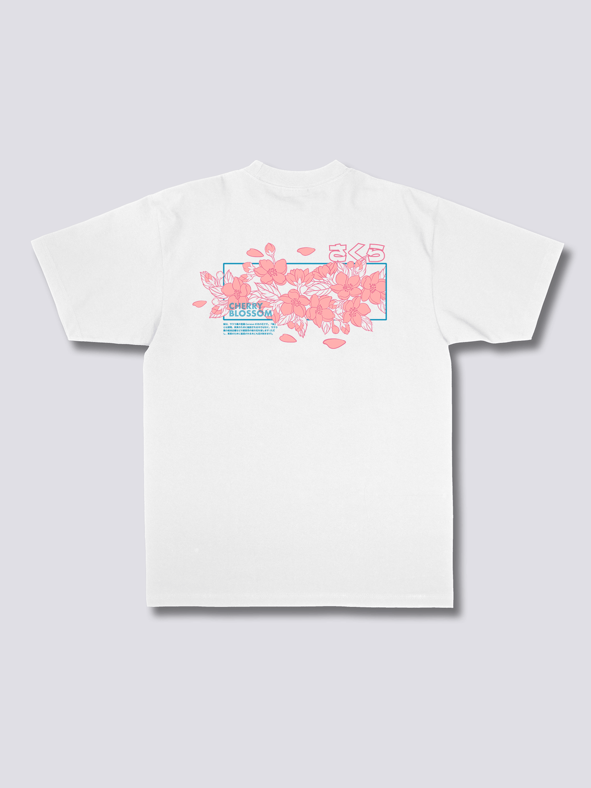 HAZAKURA 葉桜のバックプリントTシャツ