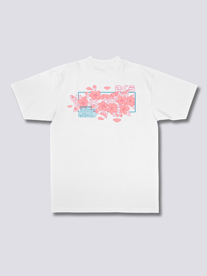 HAZAKURA 葉桜のバックプリントTシャツ