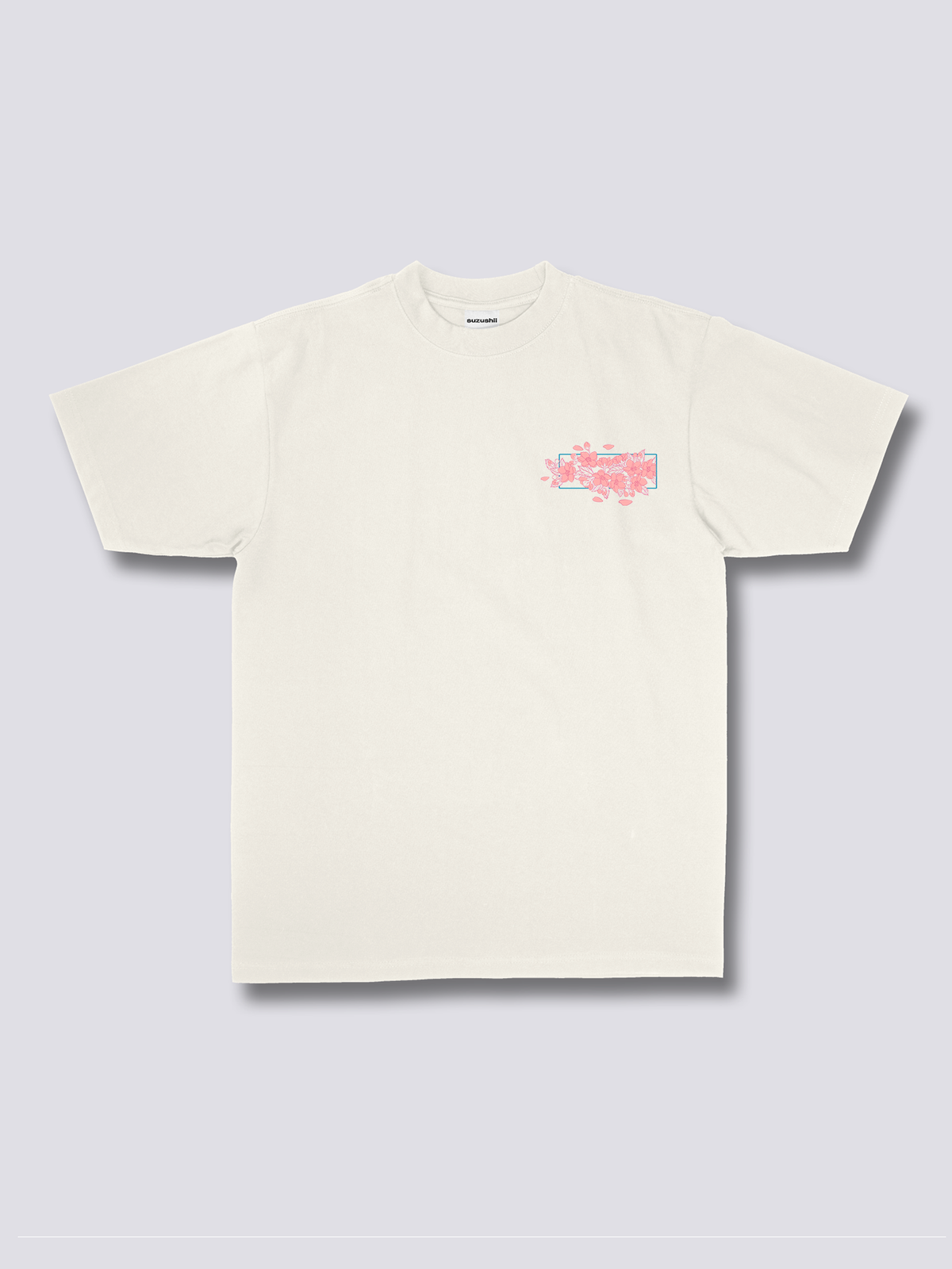 HAZAKURA 葉桜のバックプリントTシャツ