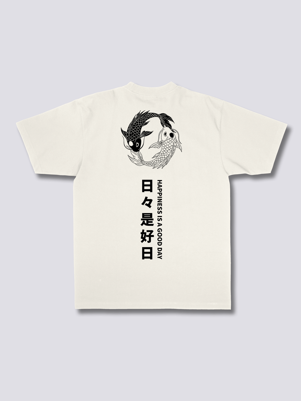 KOI HARMONY 錦鯉のバックプリントTシャツ