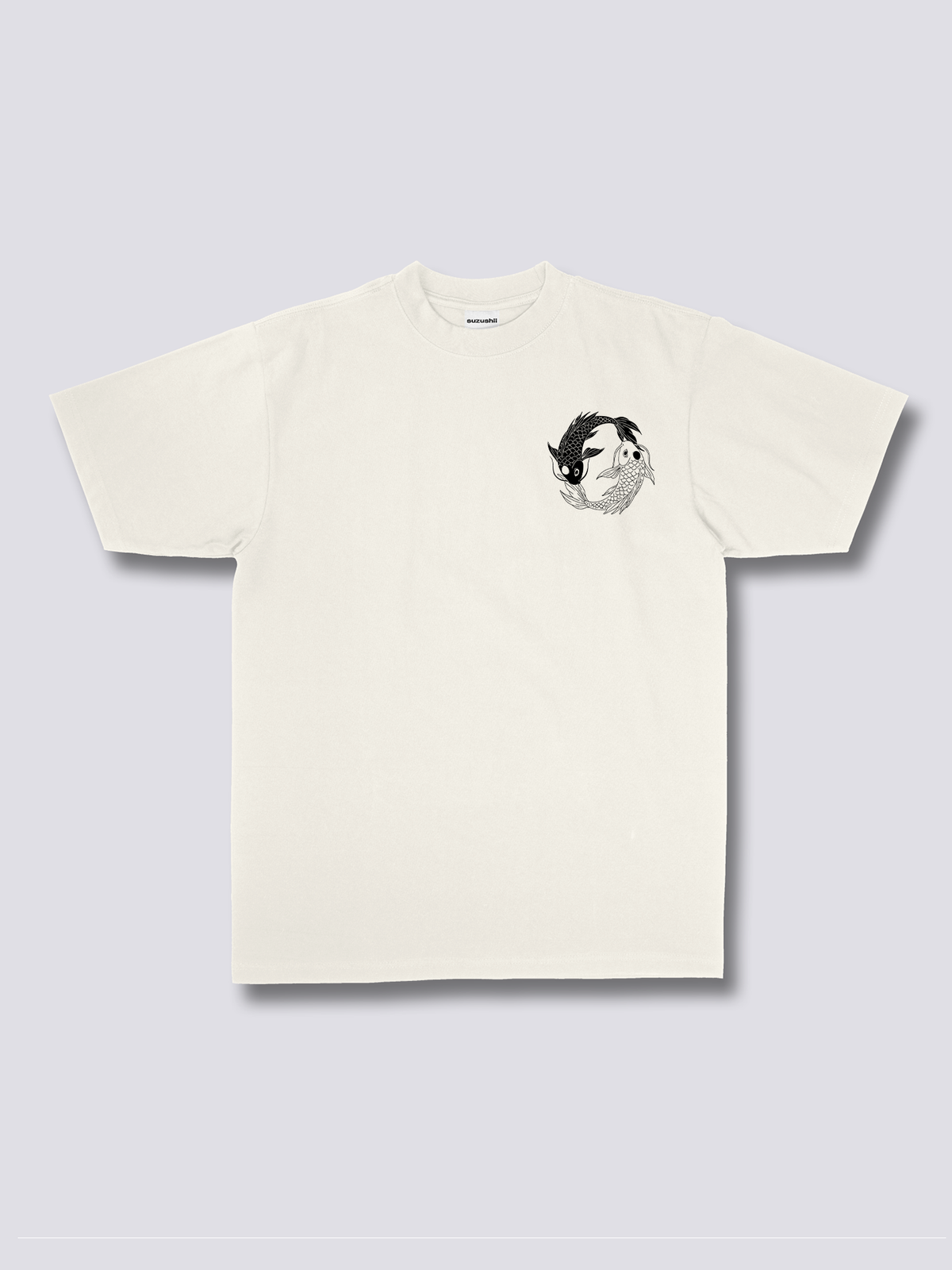 KOI HARMONY 錦鯉のバックプリントTシャツ