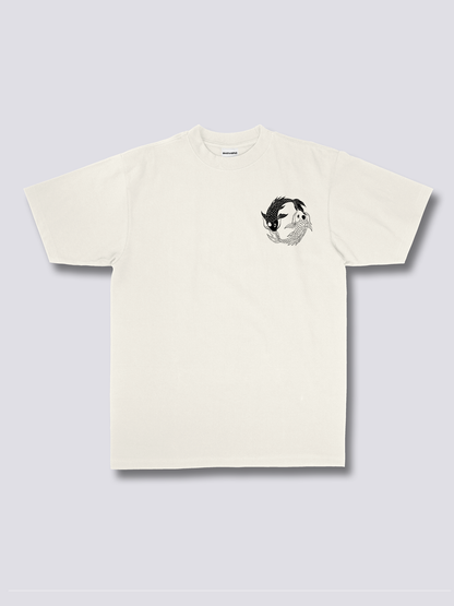 KOI HARMONY 錦鯉のバックプリントTシャツ