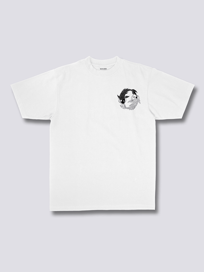 KOI HARMONY 錦鯉のバックプリントTシャツ